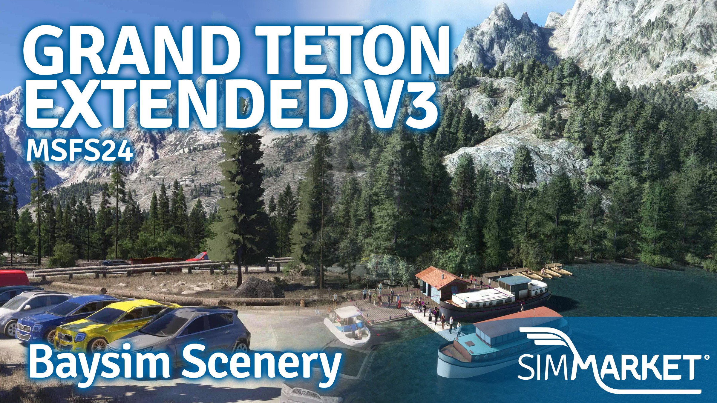 Baysim Scenery – Grand Teton Extended V3 Brings the American Rockies to MSFS 2024