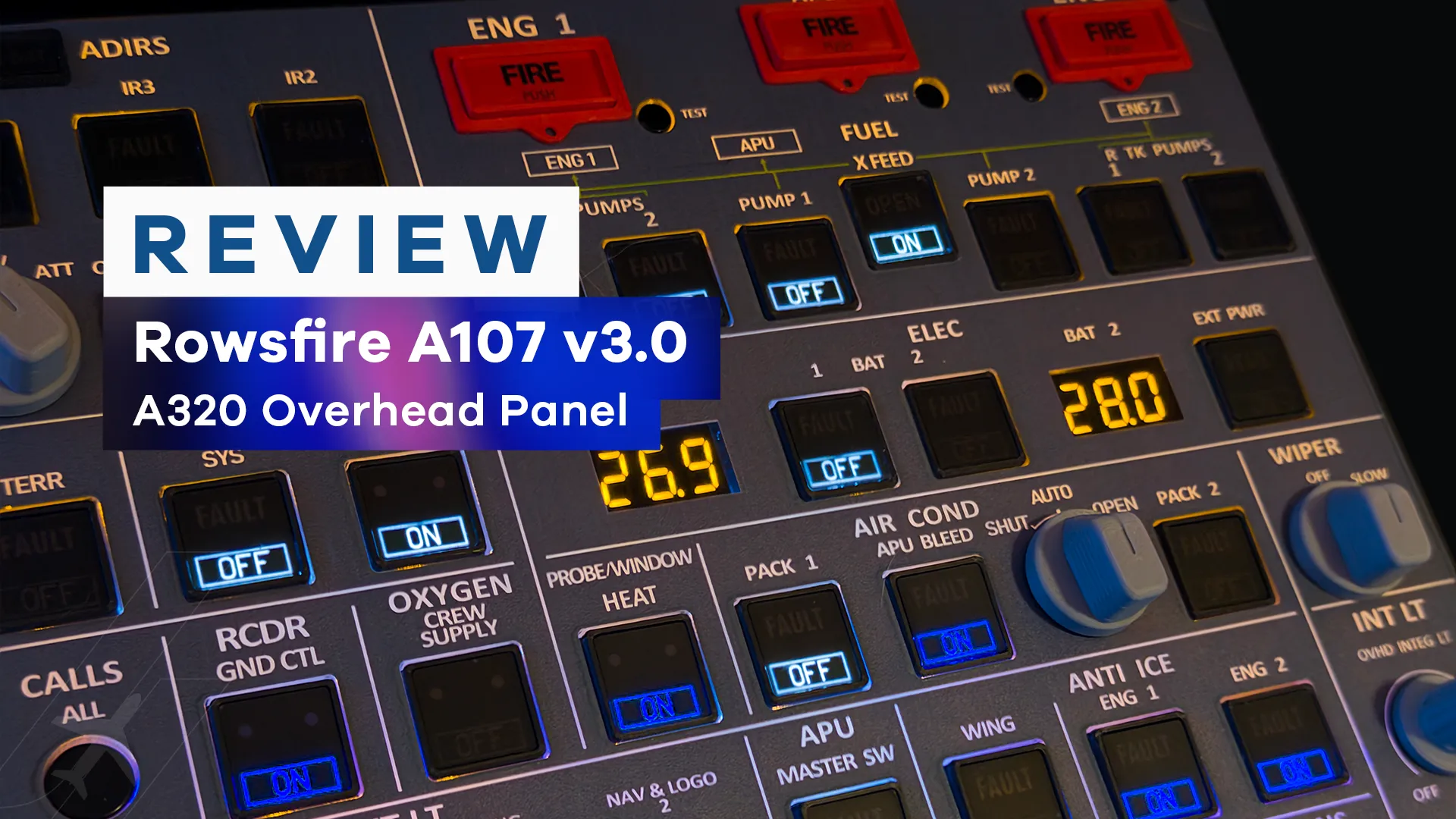 Review: Rowsfire A107 v3 Mini Overhead Panel