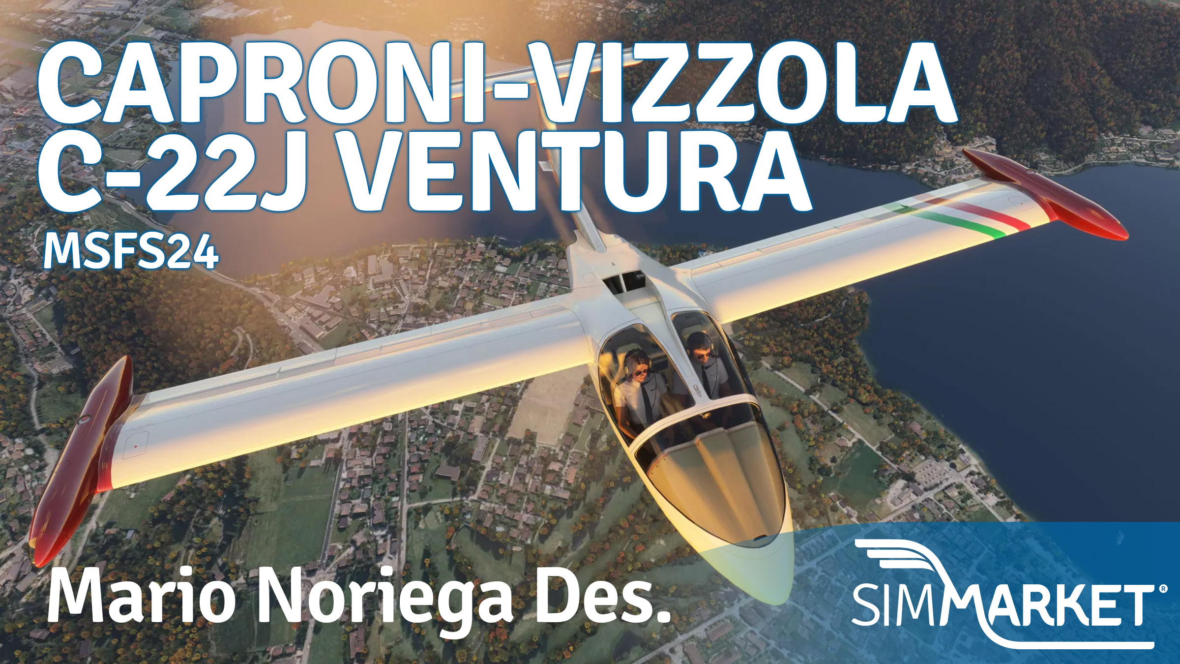 Mario Noriega Designs Releases Caproni-Vizzola C-22J Ventura for MSFS 2024