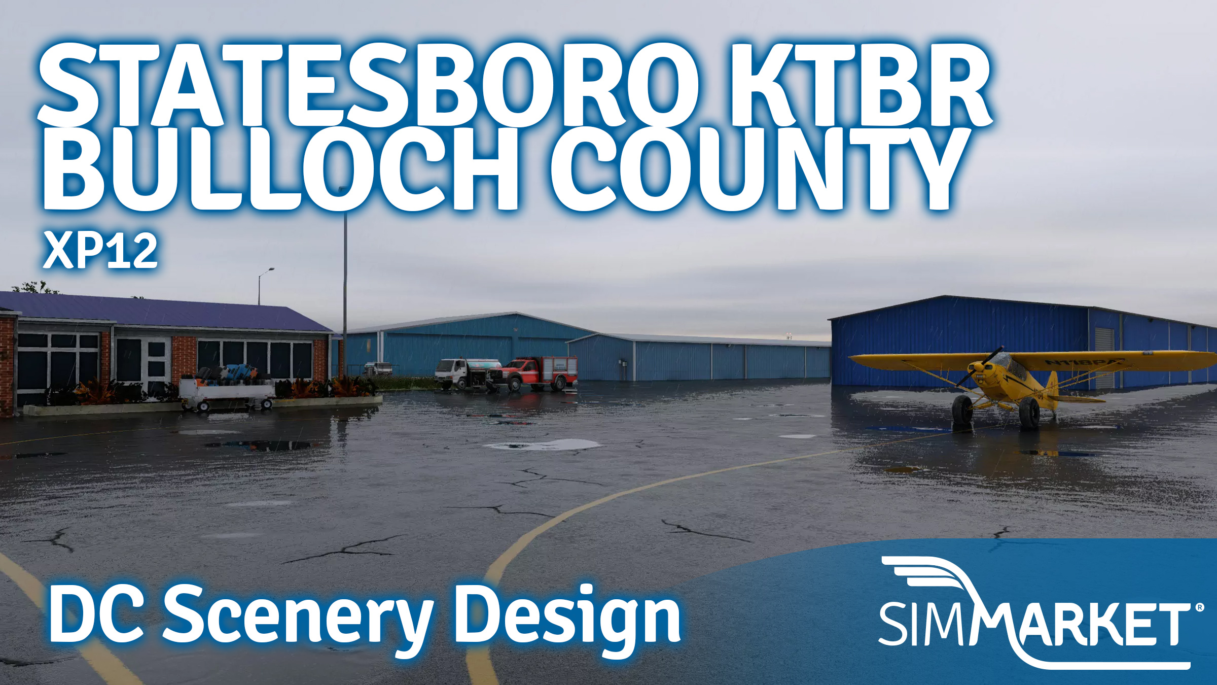 DC Scenery Design Releases KTBR Statesboro–Bulloch County Airport for X-Plane 12