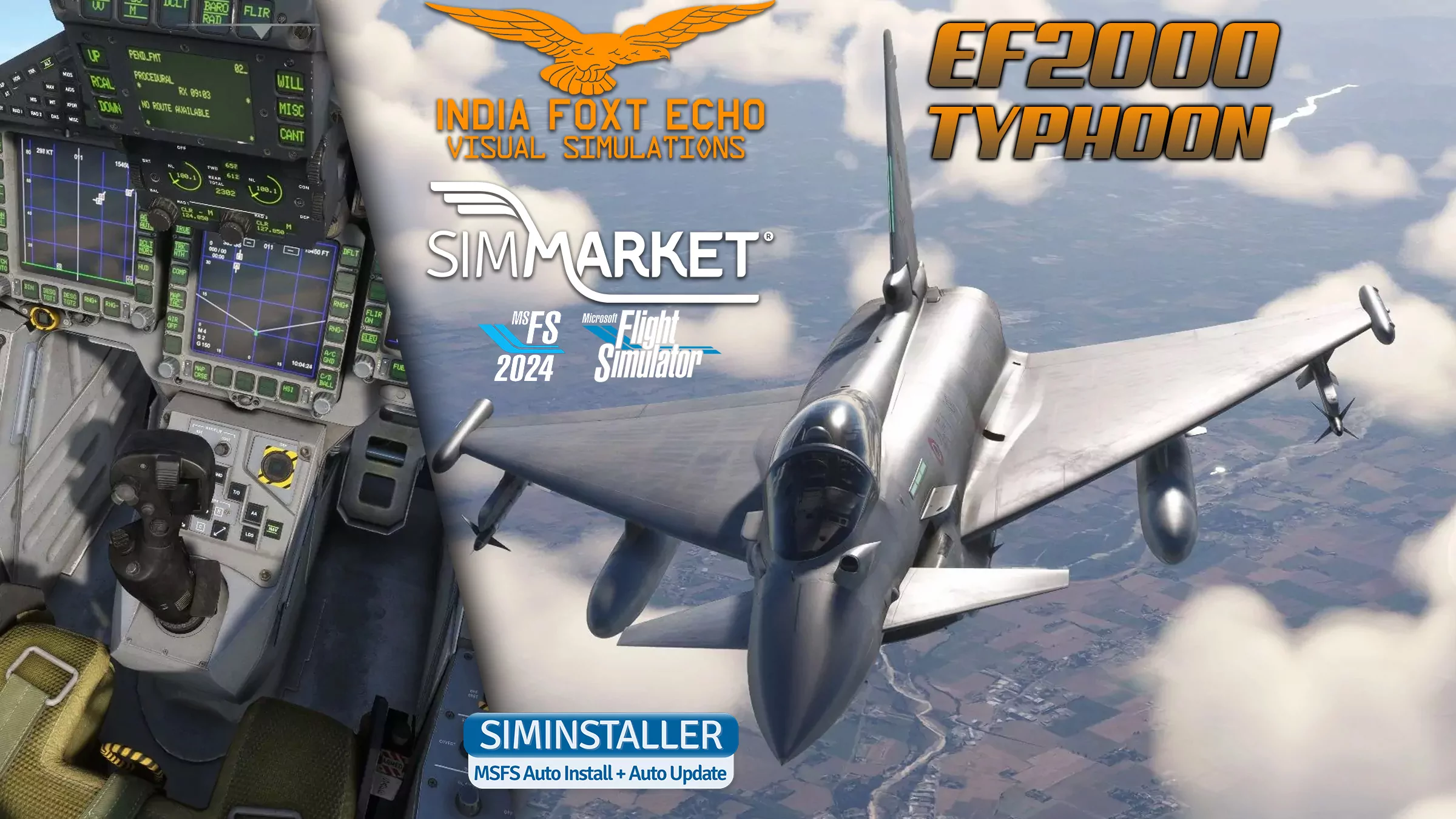 IndiaFoxtEcho Eurofighter Typhoon Update 1.0.2 Released for MSFS24/20