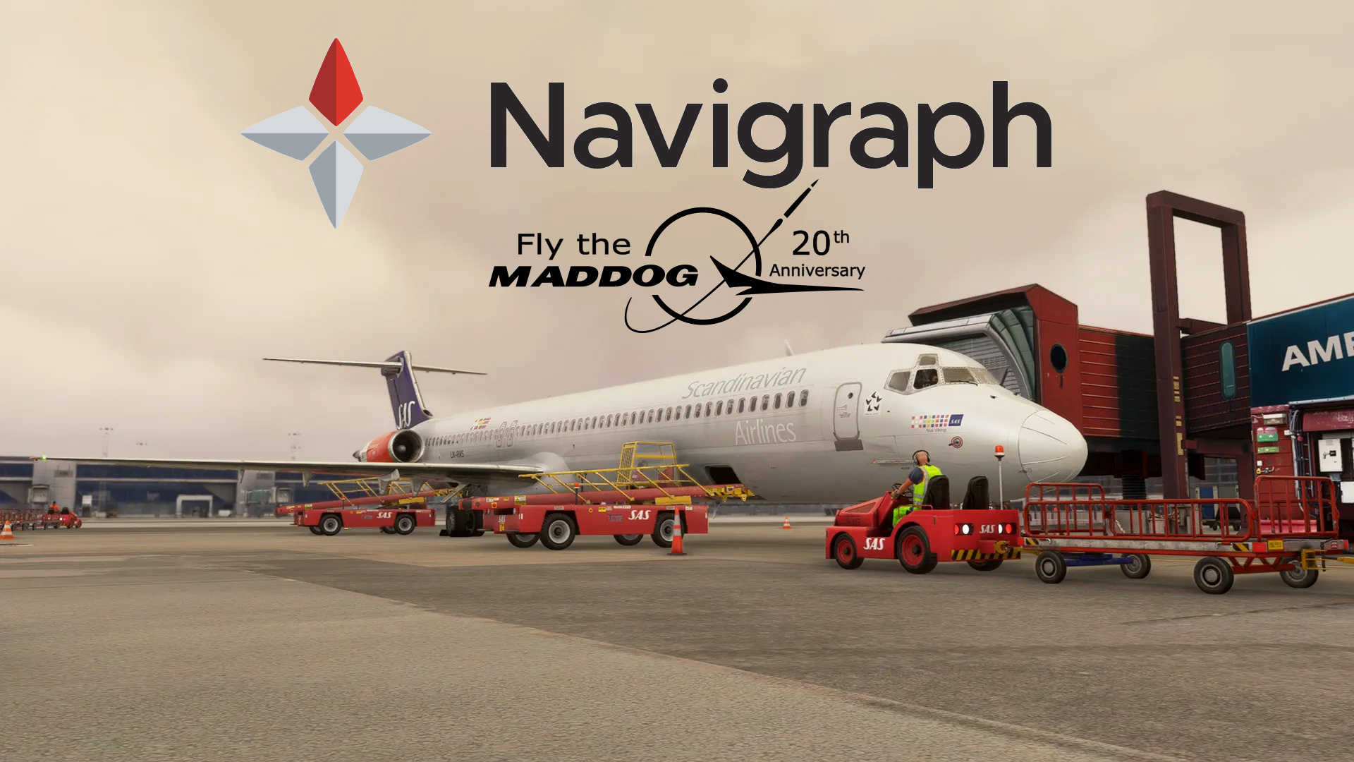 Navigraph Highlights Maddog 20th Anniversary Edition Flight Route Between Stockholm and Bergen