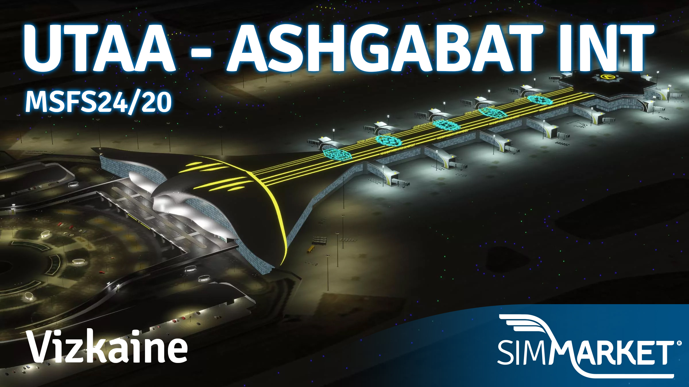 Vizkaine Releases Ashgabat International Airport (UTAA) for MSFS 2024/2020