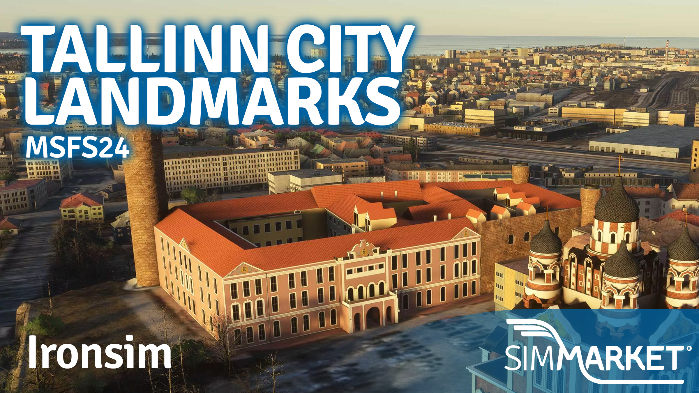 IronSim Releases Tallinn City Landmarks for Microsoft Flight Simulator 2024
